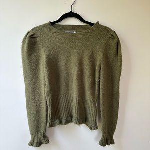Anthropologie | Soft Green Cropped Sweater